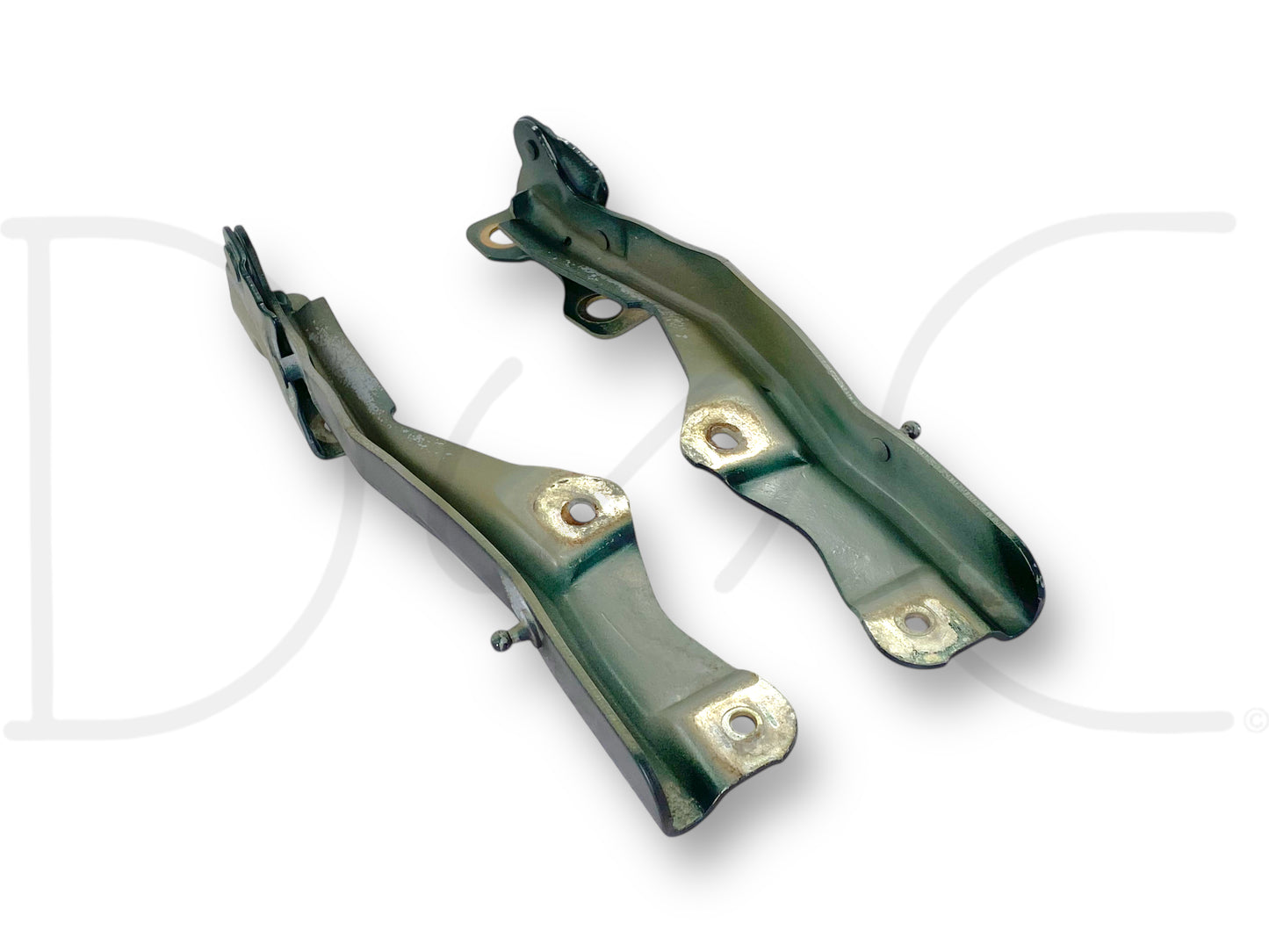 99-07 Ford F250 F350 Super Duty Hood Hinge Set Green Hood Hinges OE RH LH Pair