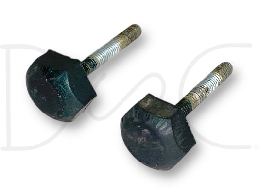 99-07 Ford F250 F350 Super Duty Hood Stop Bumper Rest Pair (2) Bumpers Stops OE