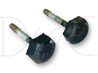 99-07 Ford F250 F350 Super Duty Hood Stop Bumper Rest Pair (2) Bumpers Stops OE