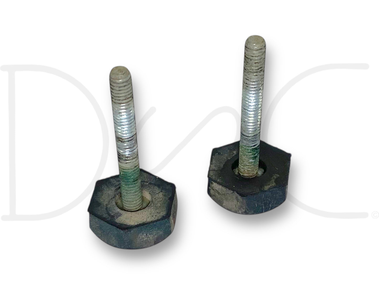 99-07 Ford F250 F350 Super Duty Hood Stop Bumper Rest Pair (2) Bumpers Stops OE