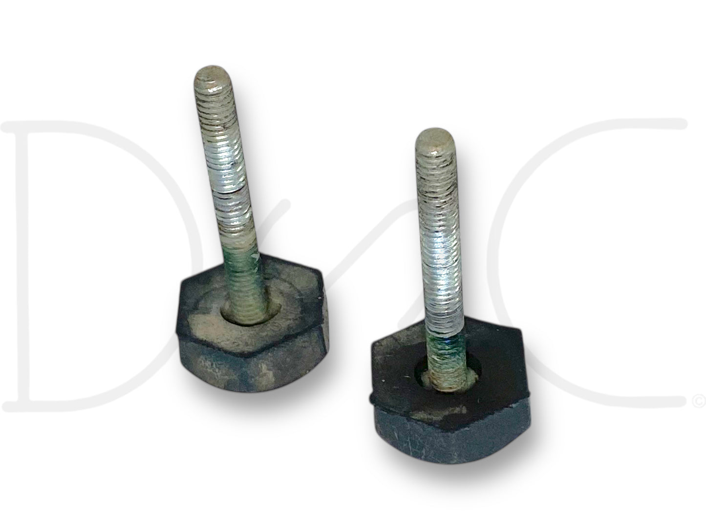 99-07 Ford F250 F350 Super Duty Hood Stop Bumper Rest Pair (2) Bumpers Stops OE