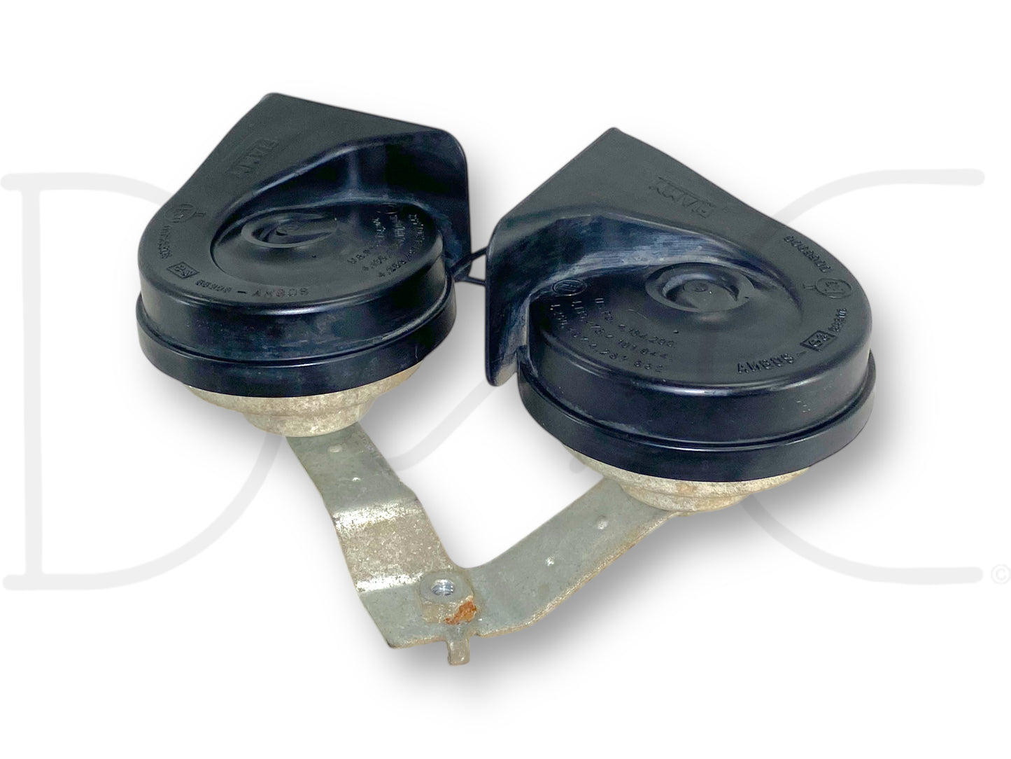 02-04 Ford F250 F350 Super Duty Horn Pair OEM Dual Note Horns