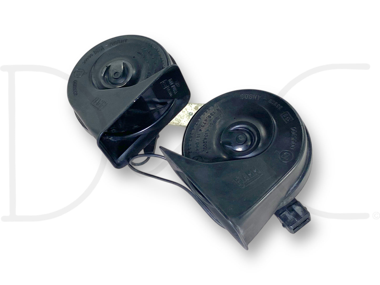 02-04 Ford F250 F350 Super Duty Horn Pair OEM Dual Note Horns