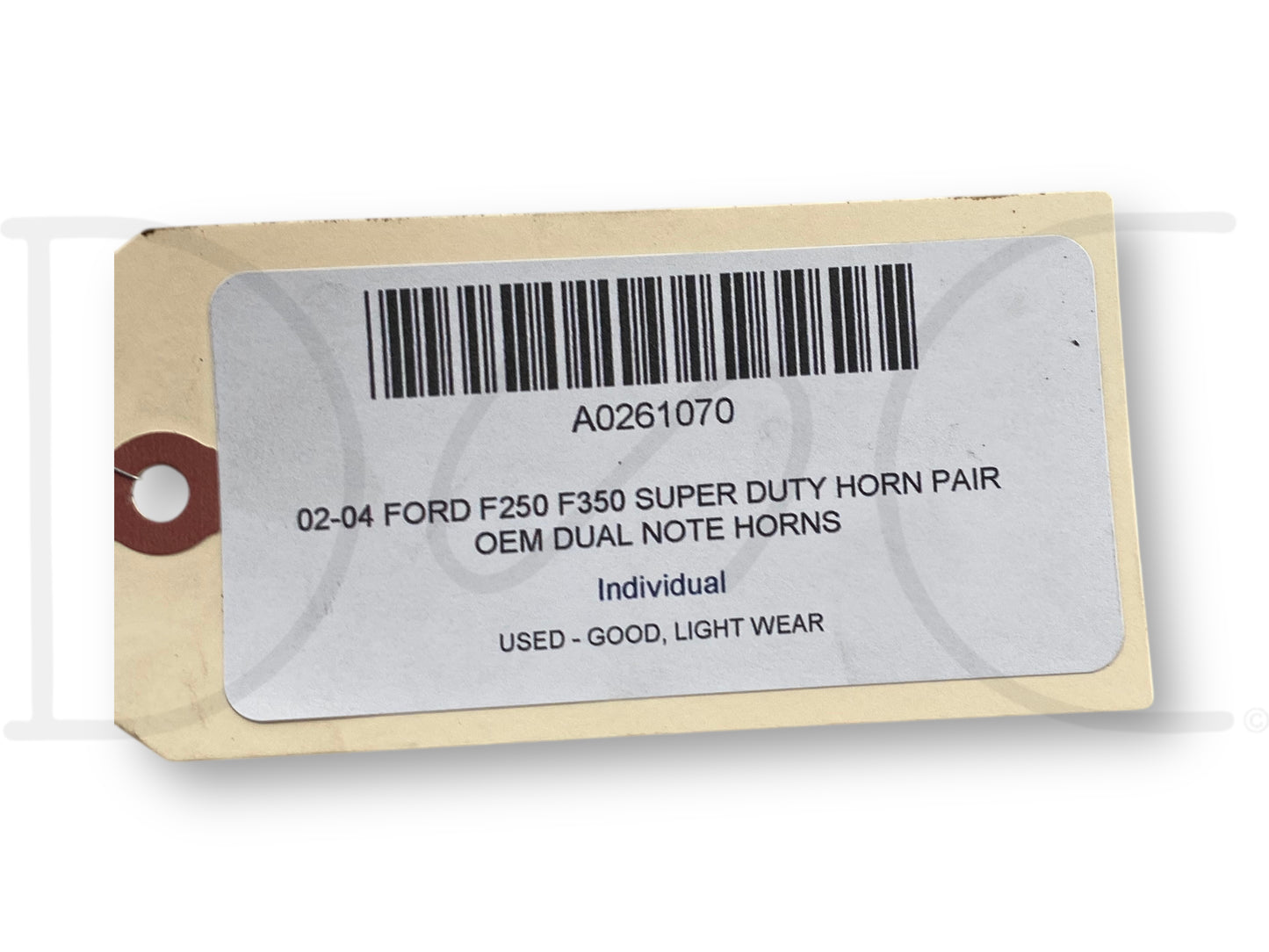 02-04 Ford F250 F350 Super Duty Horn Pair OEM Dual Note Horns