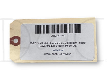 99-02 Ford F250 F350 7.3 7.3L Diesel IDM Injector Driver Module Bracket Mount OE