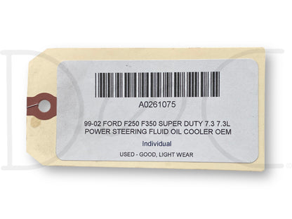 99-02 Ford F250 F350 Super Duty 7.3 7.3L Power Steering Fluid Oil Cooler OEM