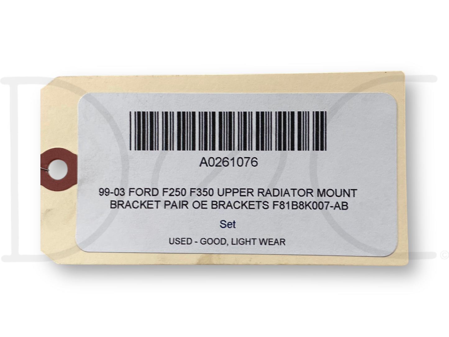 99-03 Ford F250 F350 Upper Radiator Mount Bracket Pair OE Brackets F81B8K007-AB