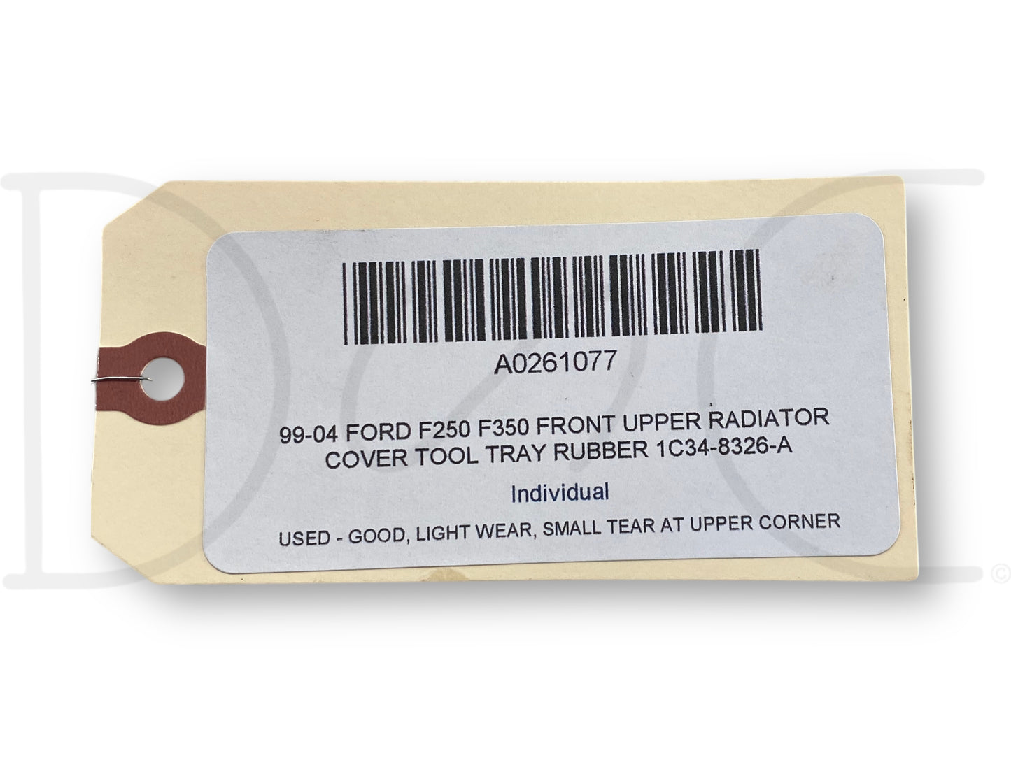 99-04 Ford F250 F350 Front Upper Radiator Cover Tool Tray Rubber 1C34-8326-A