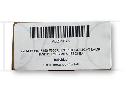92-14 Ford F250 F350 Under Hood Light Lamp Switch OE Yw1A-15702-BA