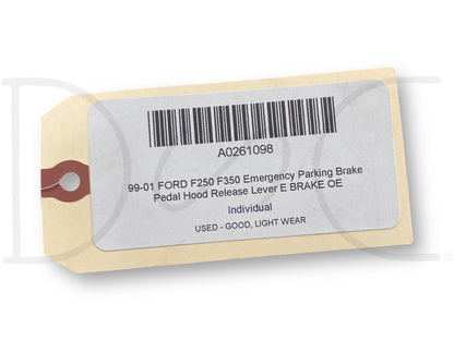 99-01 Ford F250 F350 Emergency Parking Brake Pedal Hood Release Lever E Brake OE