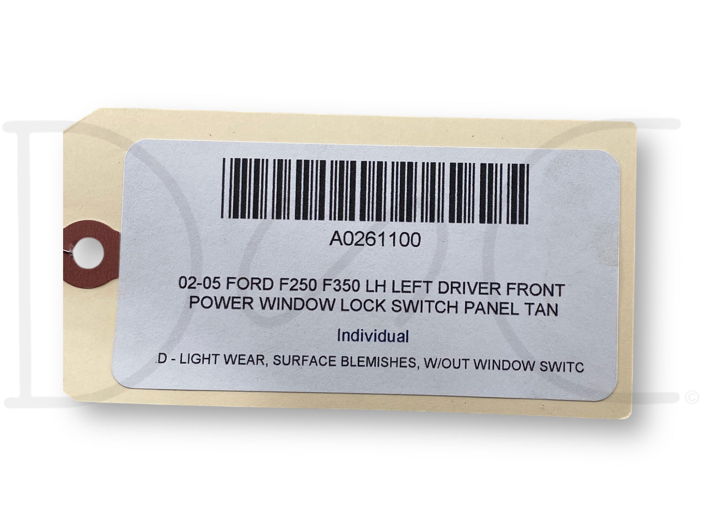 02-05 Ford F250 F350 LH Left Driver Front Power Window Lock Switch Panel Tan