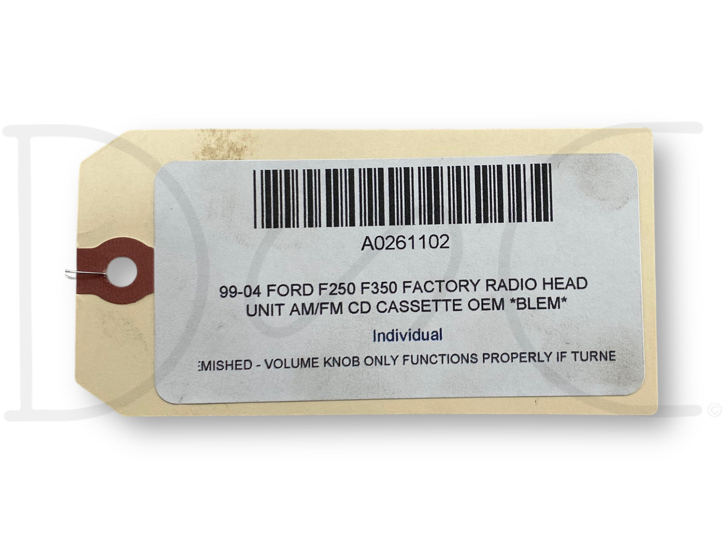 99-04 Ford F250 F350 Factory Radio Head Unit AM/FM CD Cassette OEM *Blem*