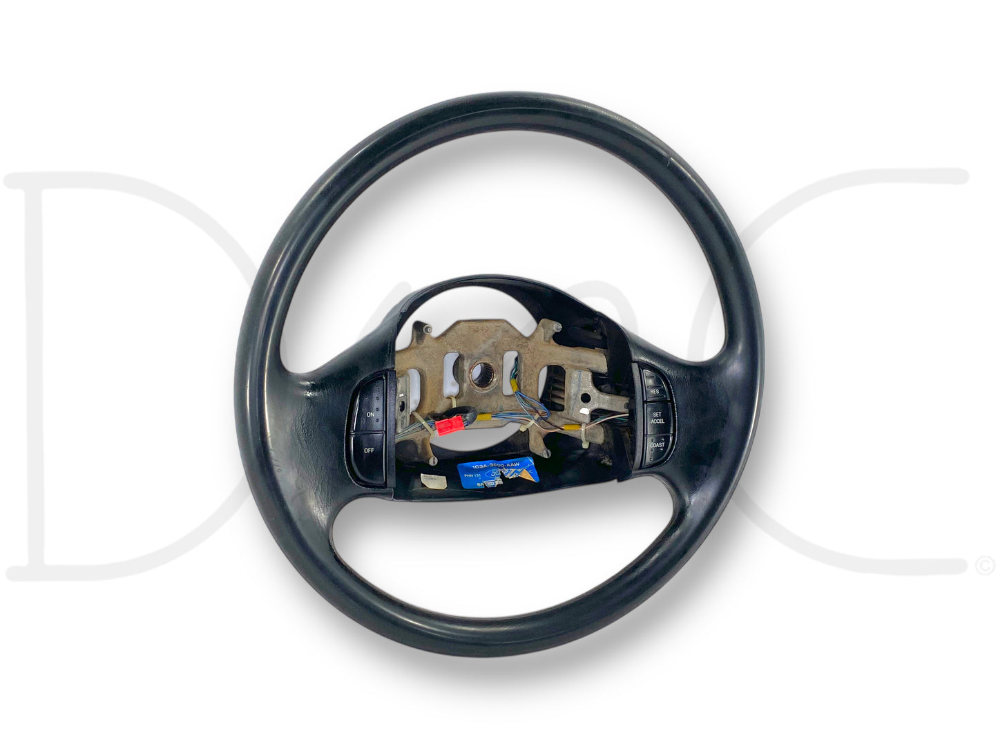 02-04 Ford F250 F350 Steering Wheel W/ Cruise Buttons OE Black *Blem*