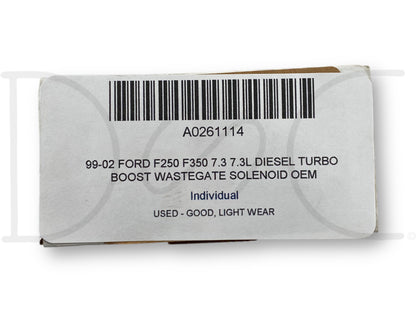 99-02 Ford F250 F350 7.3 7.3L Diesel Turbo Boost Wastegate Solenoid OEM