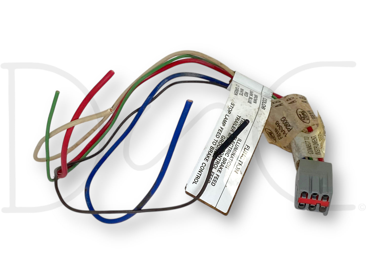 99-04 Ford F350 Trailer Brake Controller Wiring Harness OE F81B-14A348-P260G Ab