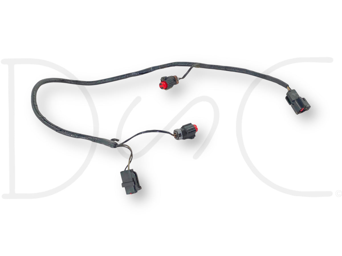 2002 Ford F250 F350 7.3 7.3L Ac A/C Compressor Wiring Harness OEM 02 with connectors and light wear for Super Duty diesel truck repair or replacement parts.