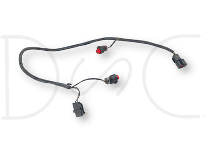 2002 Ford F250 F350 7.3 7.3L Ac A/C Compressor Wiring Harness OEM 02 with connectors and light wear for Super Duty diesel truck repair or replacement parts.