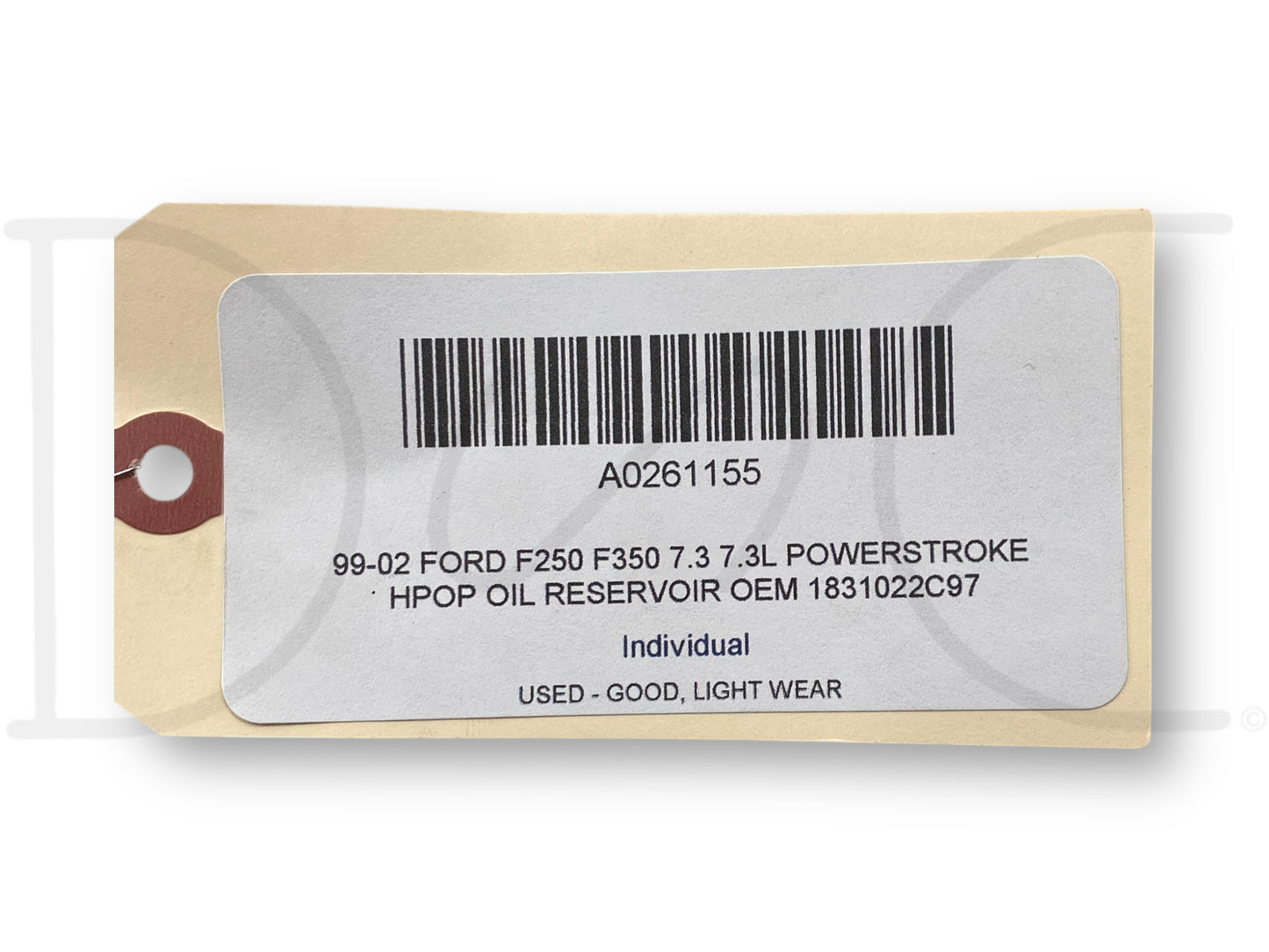 99-02 Ford F250 F350 7.3 7.3L Powerstroke HPOP Oil Reservoir OEM 1831022C97