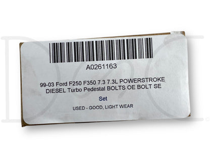 99-03 Ford F250 F350 7.3 7.3L Powerstroke Diesel Turbo Pedestal Bolts OE Bolt Se