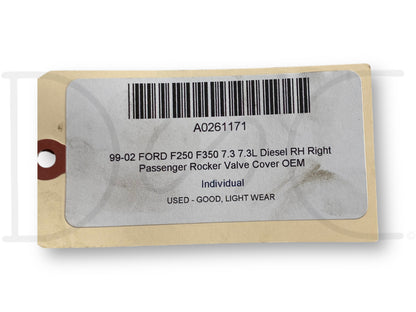 99-02 Ford F250 F350 7.3 7.3L Diesel RH Right Passenger Rocker Valve Cover OEM