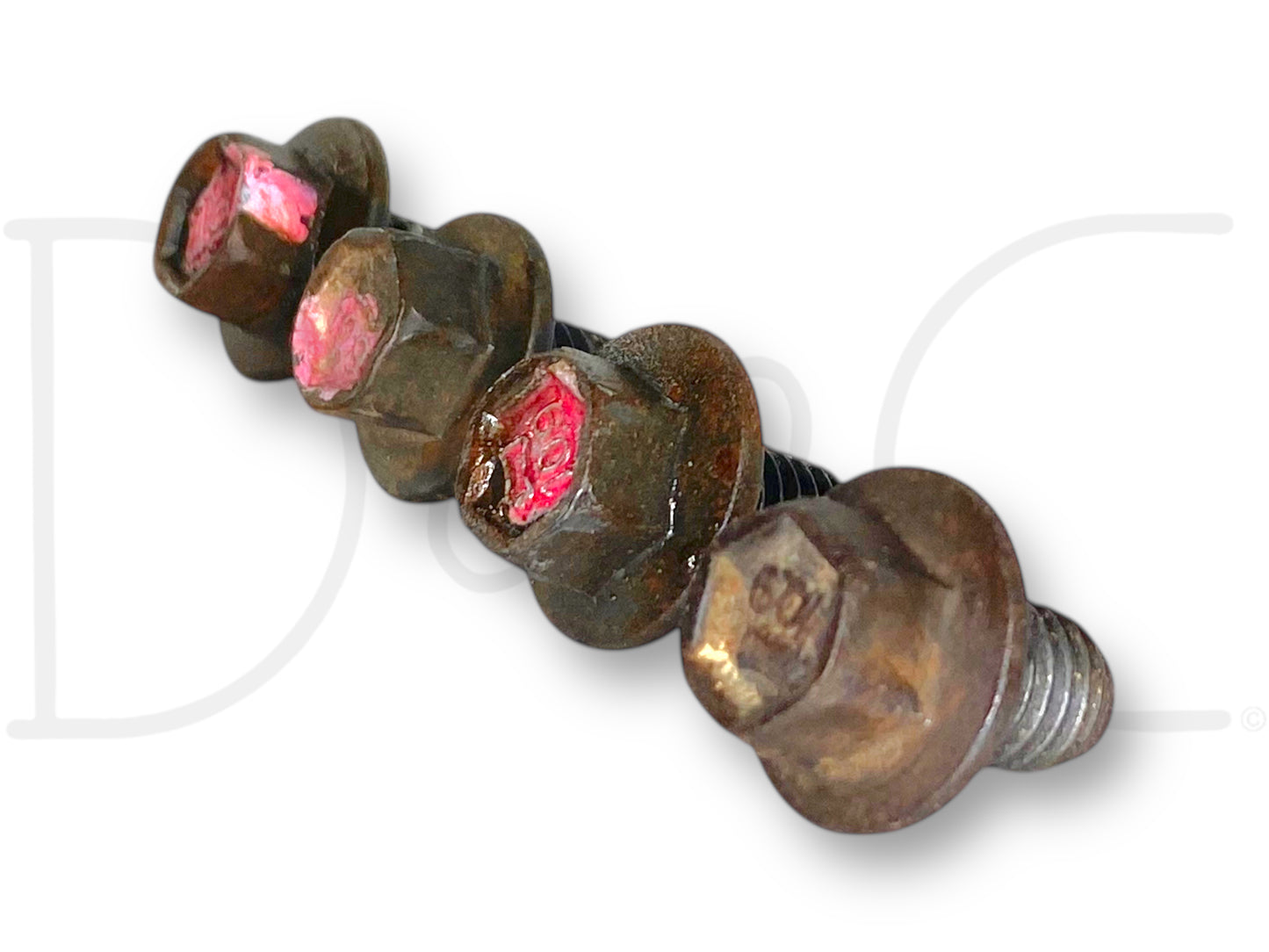 99-02 Ford F250 F350 7.3 7.3L Water Pump Pulley Bolts Bolt Set (4) OE