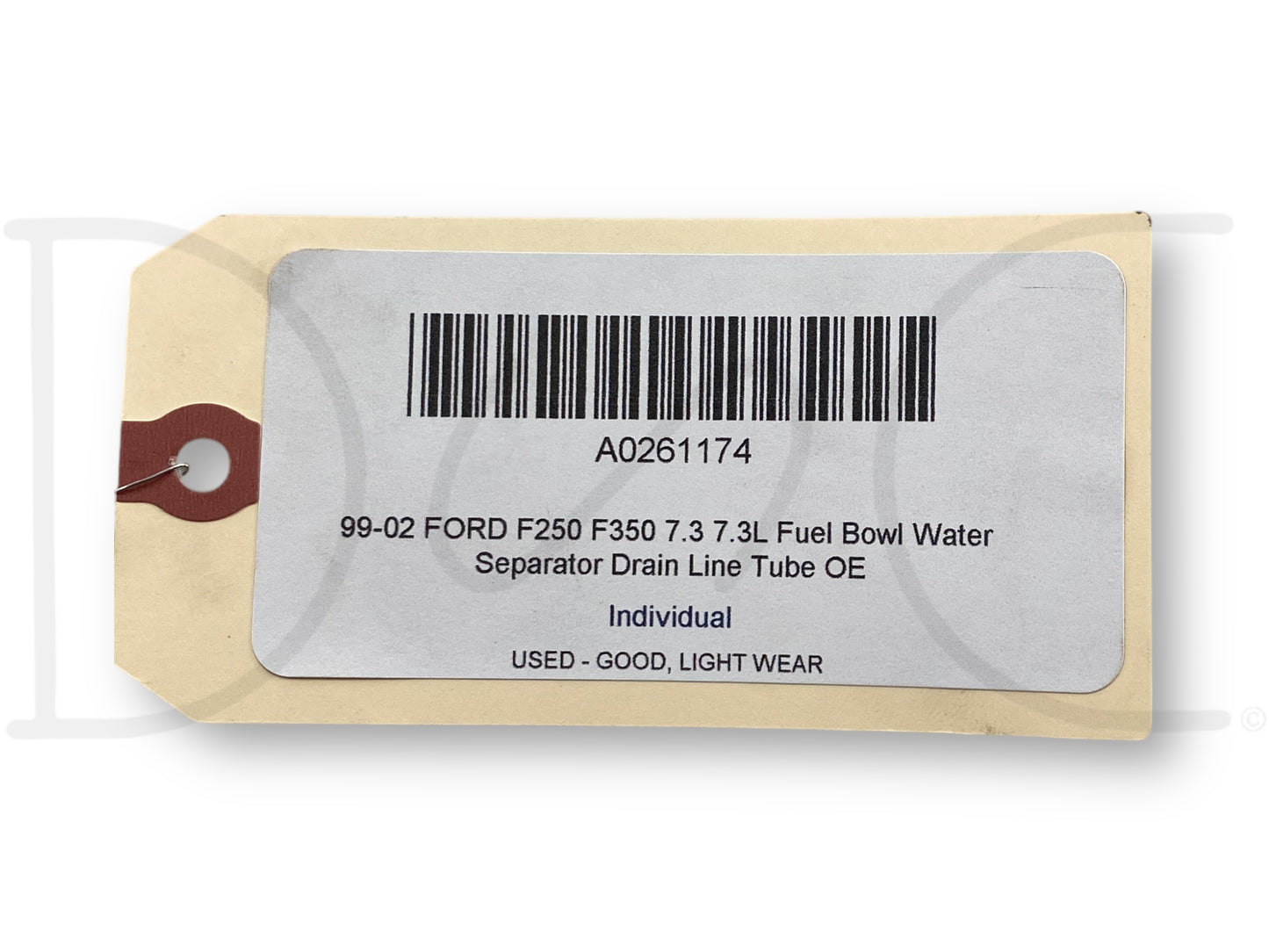99-02 Ford F250 F350 7.3 7.3L Fuel Bowl Water Separator Drain Line Tube OE