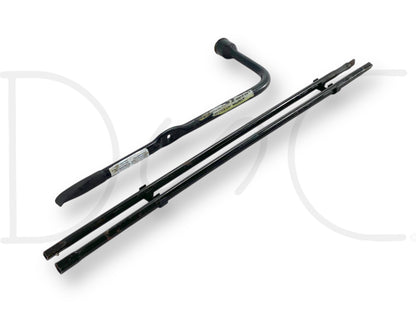99-02 Ford F250 F350 Spare Tire Lug Wrench Under Hood Winch Rods Tools OEM
