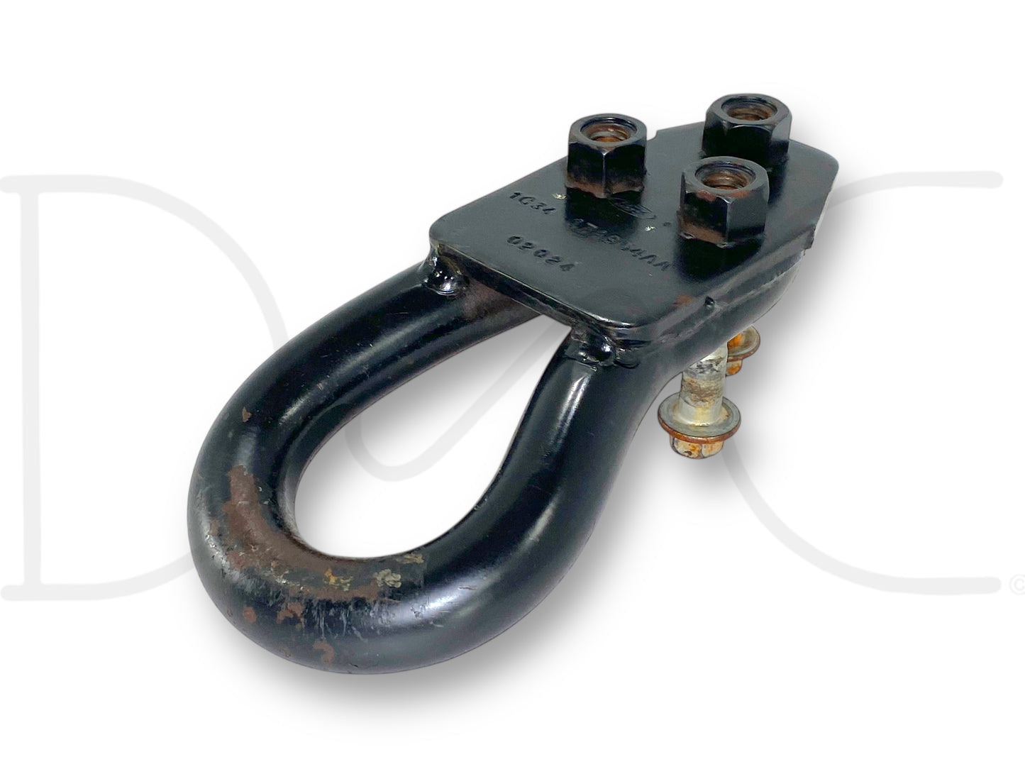 00-07 Ford F250 F350 Tow Hook Recovery Loop Black W/ Bolts 1C34-17A954-Aa