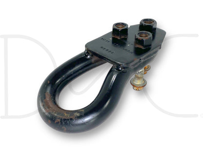 00-07 Ford F250 F350 Tow Hook Recovery Loop Black W/ Bolts 1C34-17A954-Aa