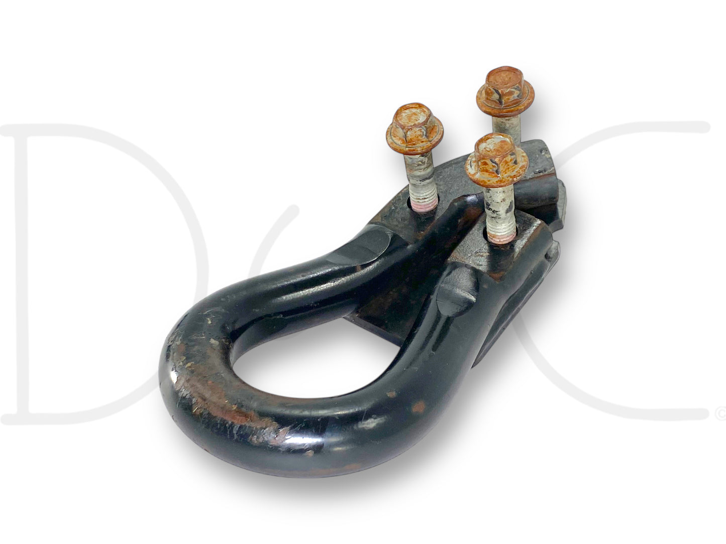 00-07 Ford F250 F350 Tow Hook Recovery Loop Black W/ Bolts 1C34-17A954-Aa