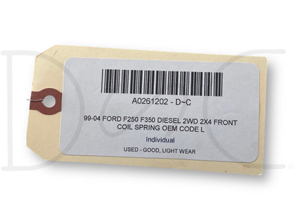 99-04 Ford F250 F350 Diesel 2WD 2X4 Front Coil Spring OEM Code L