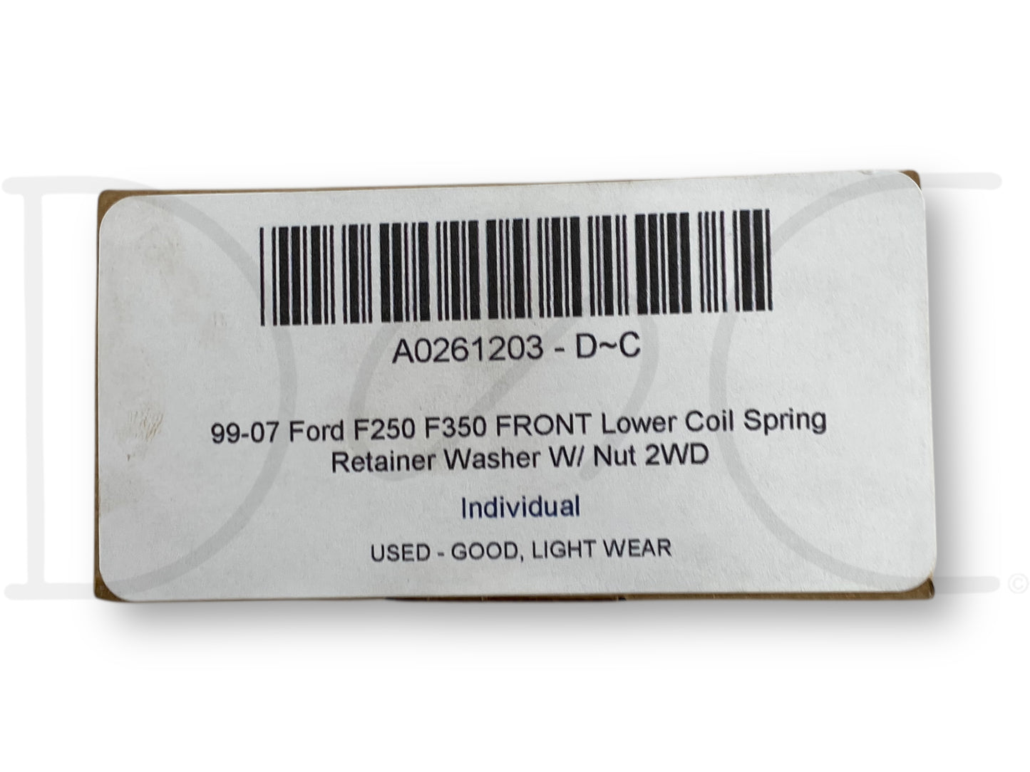 99-07 Ford F250 F350 Front Lower Coil Spring Retainer Washer W/ Nut 2WD