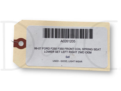 99-07 Ford F250 F350 Front Coil Spring Seat Lower Set Left Right 2WD OEM