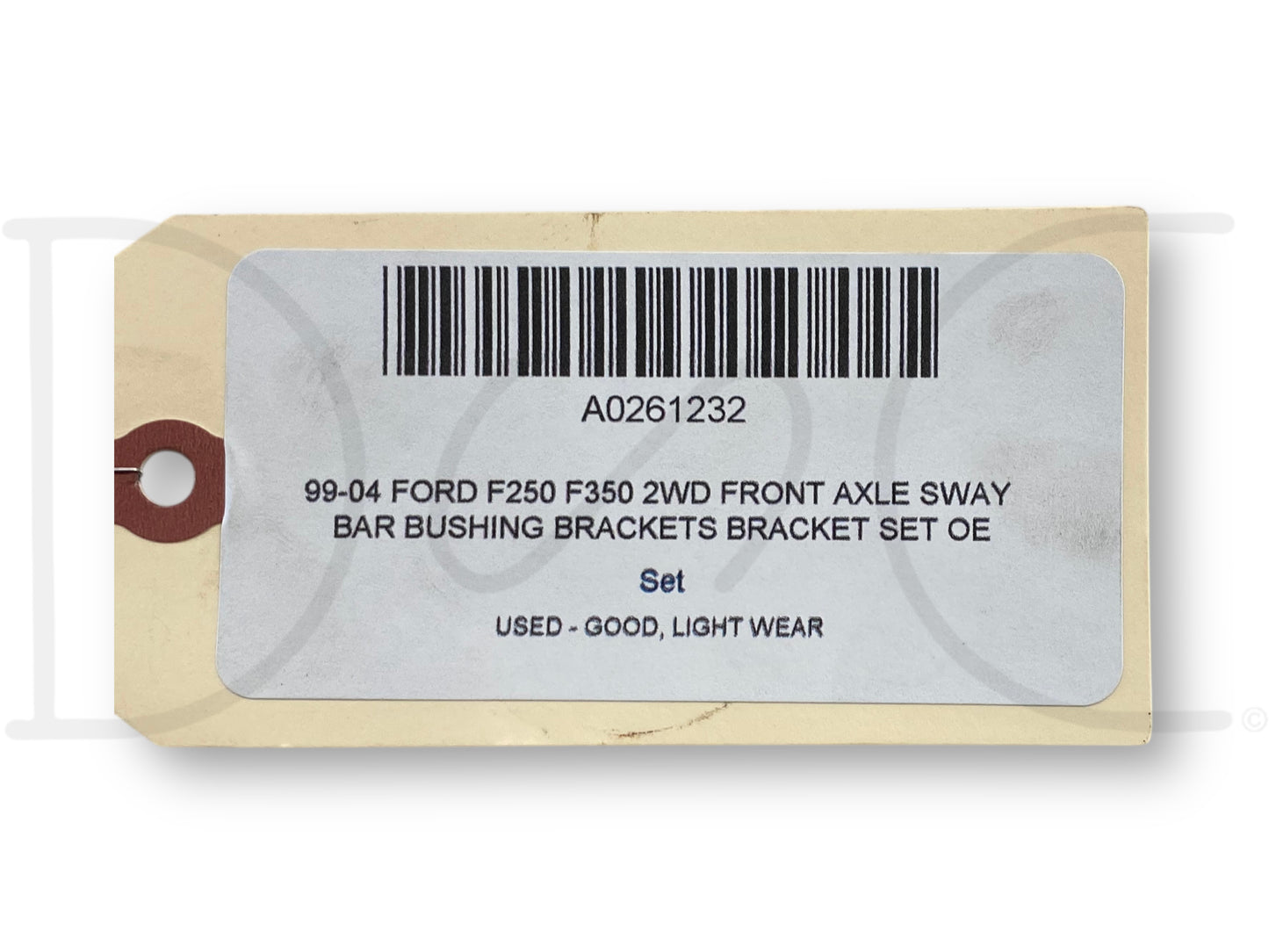 99-04 Ford F250 F350 2WD Front Axle Sway Bar Bushing Brackets Bracket Set OE