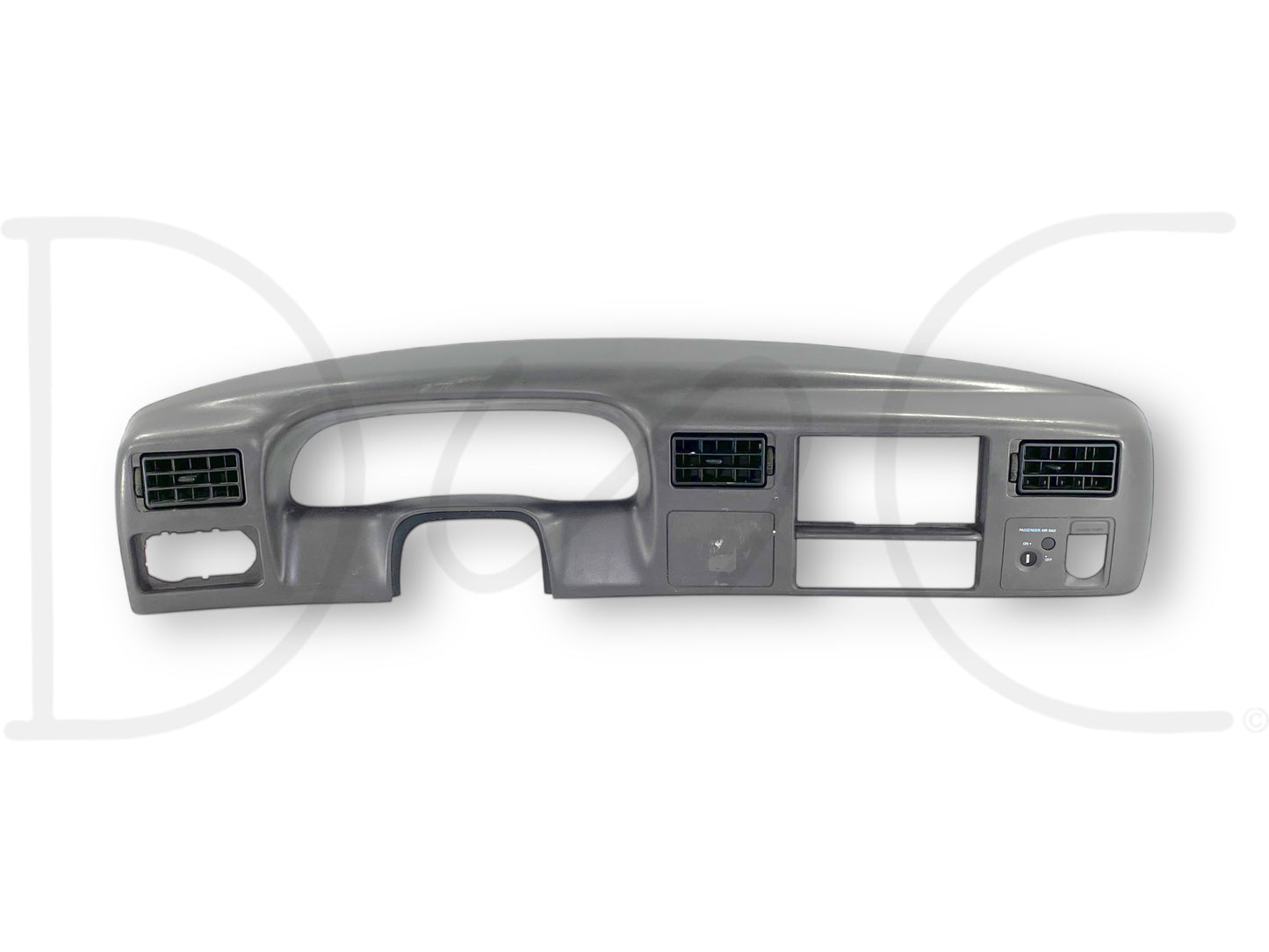 99-04 Ford F250 F350 Super Duty Dash Bezel Radio Cluster Trim Panel Gray *Blem*