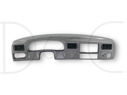 99-04 Ford F250 F350 Super Duty Dash Bezel Radio Cluster Trim Panel Gray *Blem*