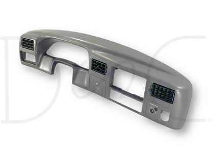 99-04 Ford F250 F350 Super Duty Dash Bezel Radio Cluster Trim Panel Gray *Blem*