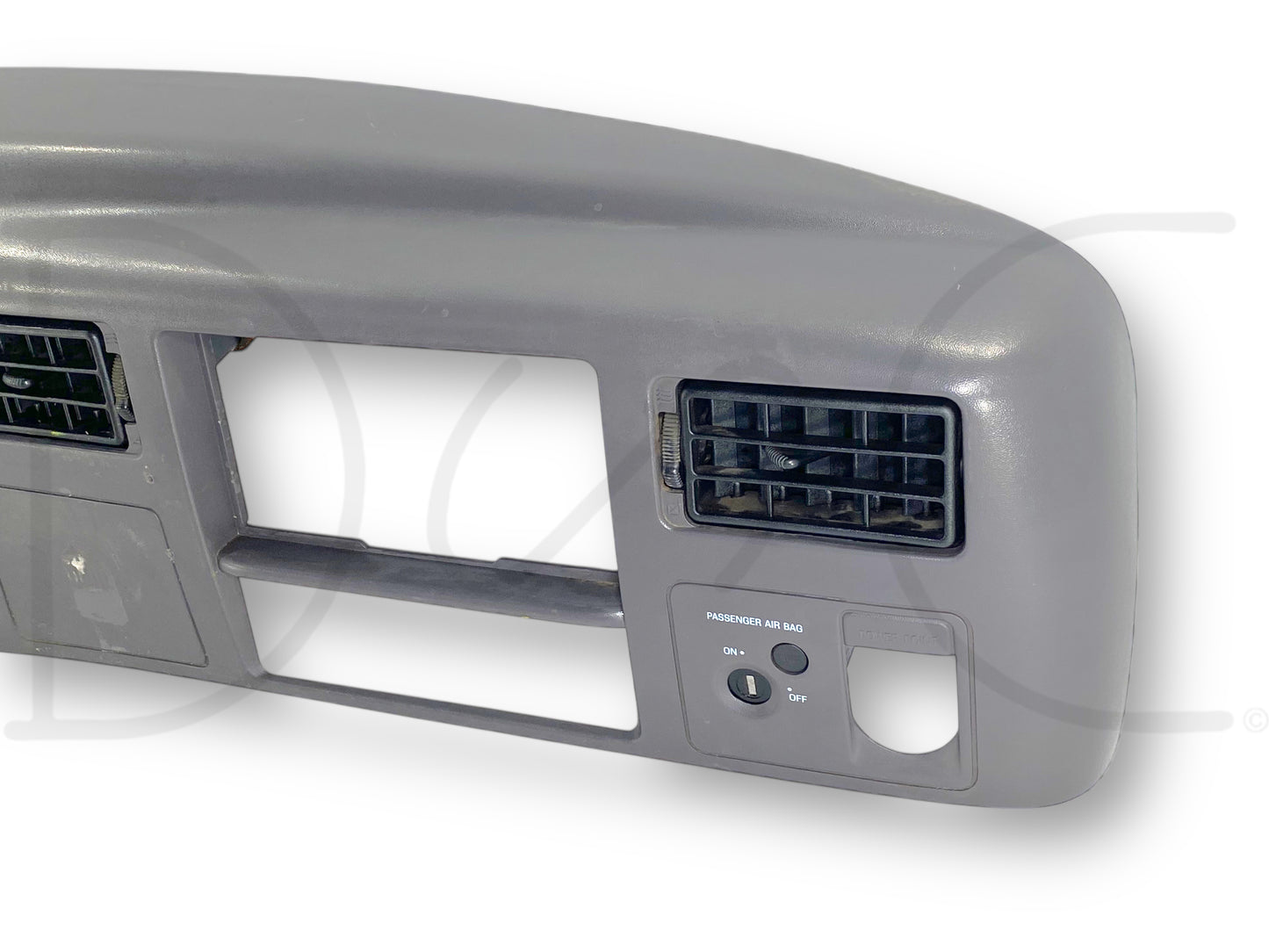 99-04 Ford F250 F350 Super Duty Dash Bezel Radio Cluster Trim Panel Gray *Blem*