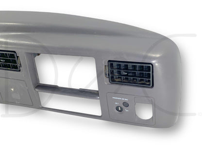 99-04 Ford F250 F350 Super Duty Dash Bezel Radio Cluster Trim Panel Gray *Blem*