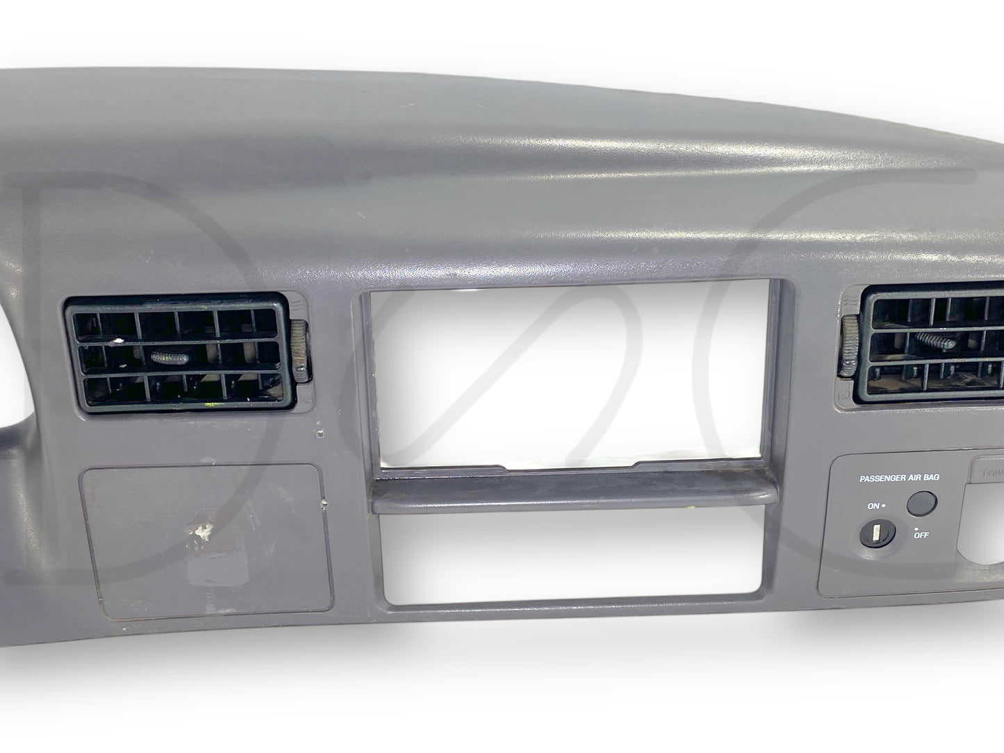 99-04 Ford F250 F350 Super Duty Dash Bezel Radio Cluster Trim Panel Gray *Blem*