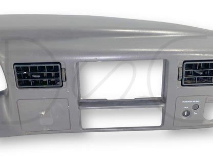 99-04 Ford F250 F350 Super Duty Dash Bezel Radio Cluster Trim Panel Gray *Blem*