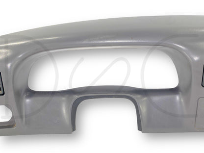 99-04 Ford F250 F350 Super Duty Dash Bezel Radio Cluster Trim Panel Gray *Blem*