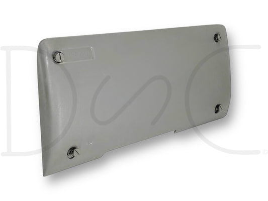 99-04 Ford F250 F350 Lower Dash Fuse Panel Cover Trim Gray OE F81B-25044F08-A used condition with light wear, compatible with Ford Super Duty trucks from 1999 to 2004.
