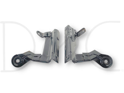 99-07 Ford F250 F350 Center Console Jump Seat Mount Bracket Base OEM Brackets, used condition with light wear, compatible with 1999-2007 Ford Super Duty trucks.