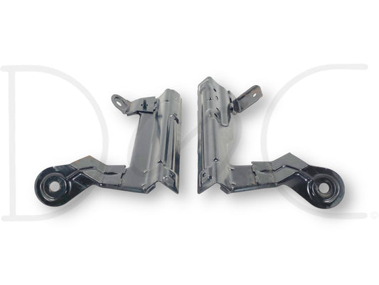 99-07 Ford F250 F350 Center Console Jump Seat Mount Bracket Base OEM Brackets, used condition with light wear, compatible with 1999-2007 Ford Super Duty trucks.
