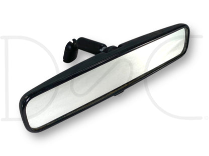 99-07 Ford F250 F350 Super Duty Interior Rear View Mirror Manual Dim OEM, used with light wear, black frame designed for Ford Super Duty trucks from 1999 to 2007.