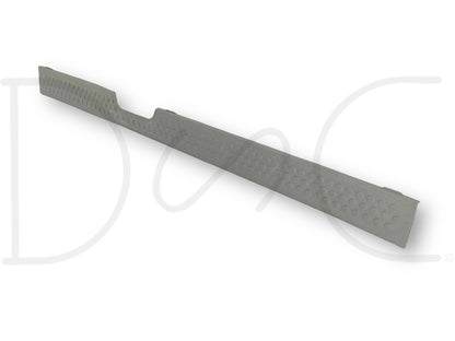 99-07 Ford F250 F350 Super Cab RH Right Passenger Rocker Sill Trim Panel Gray OE used with light wear and scratches, compatible with 1999-2007 Ford F-Series Super Duty trucks.