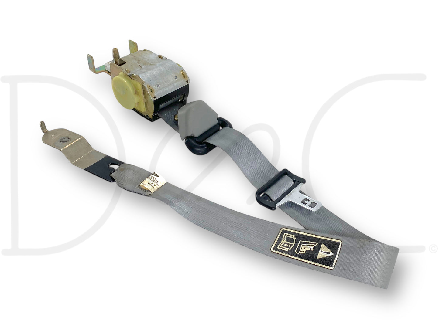 99-04 Ford F250 F350 Super Cab RH Right Passenger Rear Seat Belt Seatbelt Gray