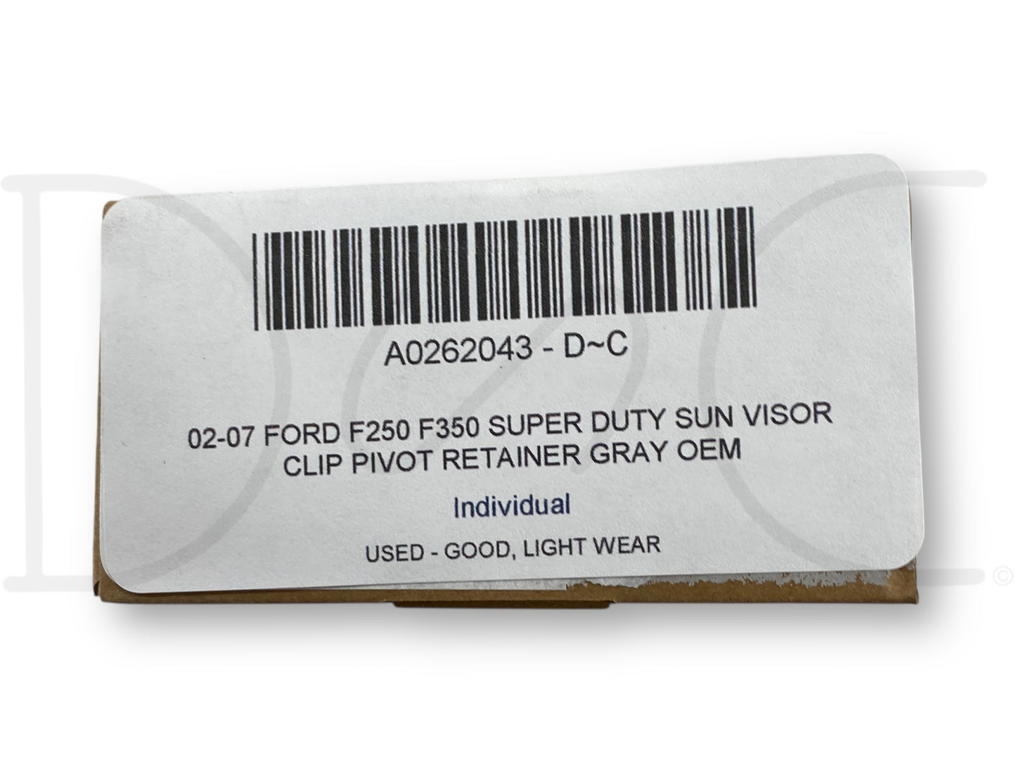 02-07 Ford F250 F350 Super Duty Sun Visor Clip Pivot Retainer Gray OEM