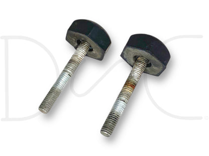 99-07 Ford F250 F350 Super Duty Hood Stop Bumper Rest Pair (2) Bumpers Stops OE